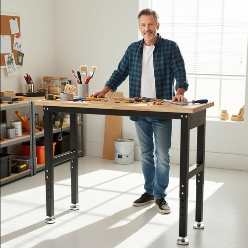 Verstellbare werkbank mit - verstellbare,